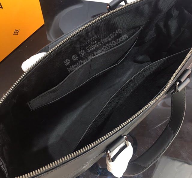 lv新款包包 路易威登公事包 Eclipse Monogram帆布 Monogram花紋 lv手提肩背男士公事包 M40566  ydh3914